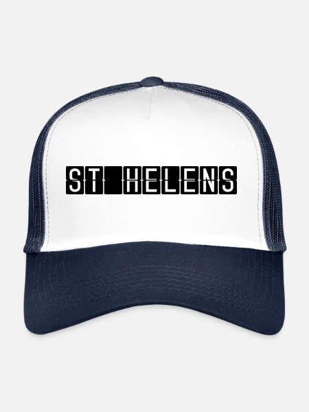 St Helens Airport Sign - Trucker Cap - white/navy - Front