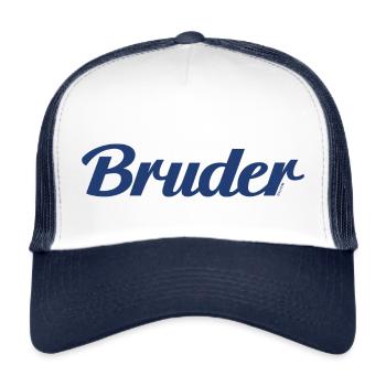 Brother dark blue 2024 - Trucker Cap - white/navy - Front