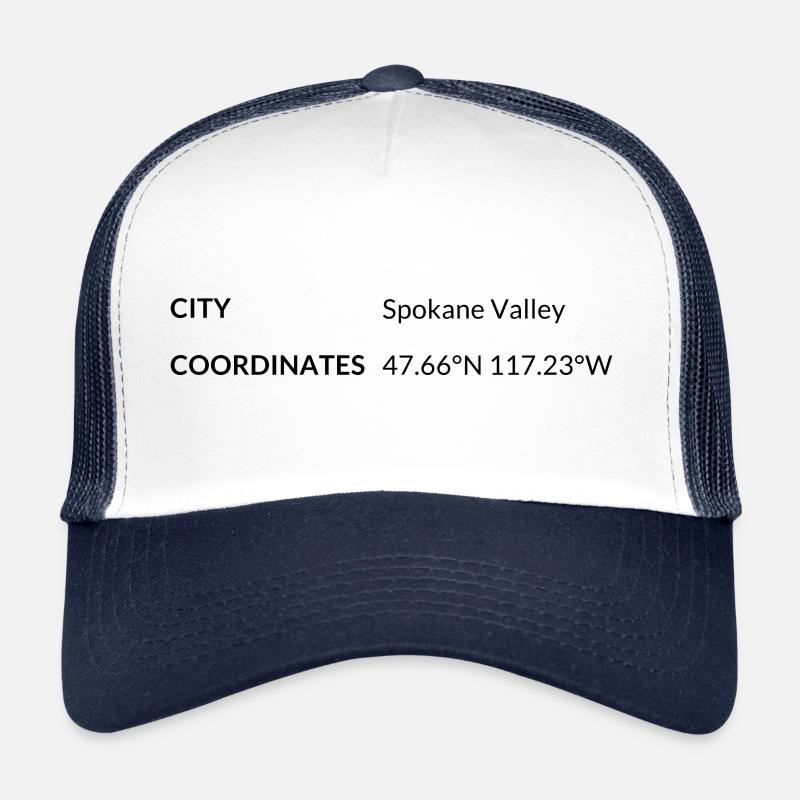 les coordonnées de Spokane Valley, Washington, États-Unis Casquette trucker 