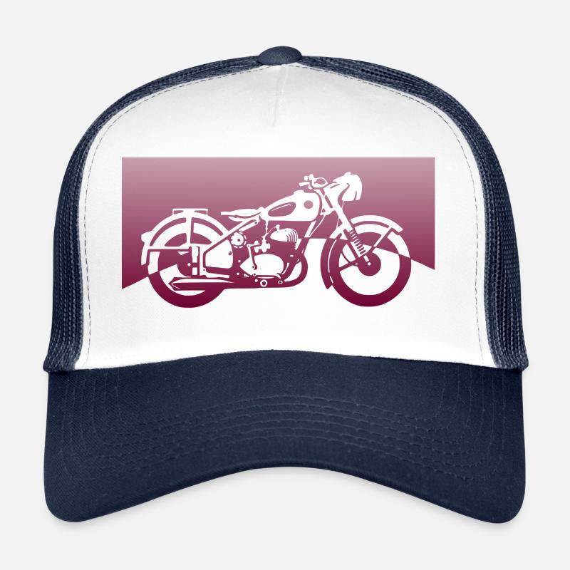hachoir - Casquette trucker  - blanc/marine