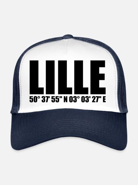 Lille Coordinates - Trucker Cap - white/navy - Front