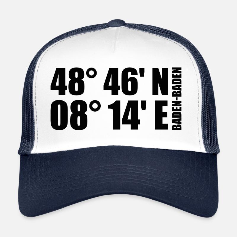 Baden-Baden coordinates Trucker Cap