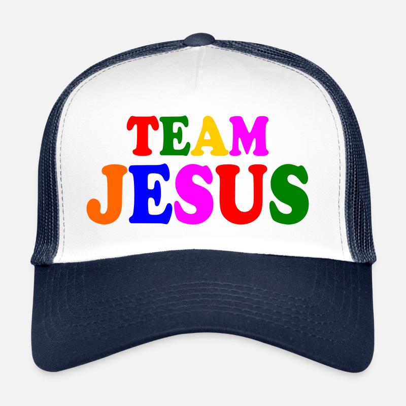 Team jesus - Trucker Cap - Weiß/Navy