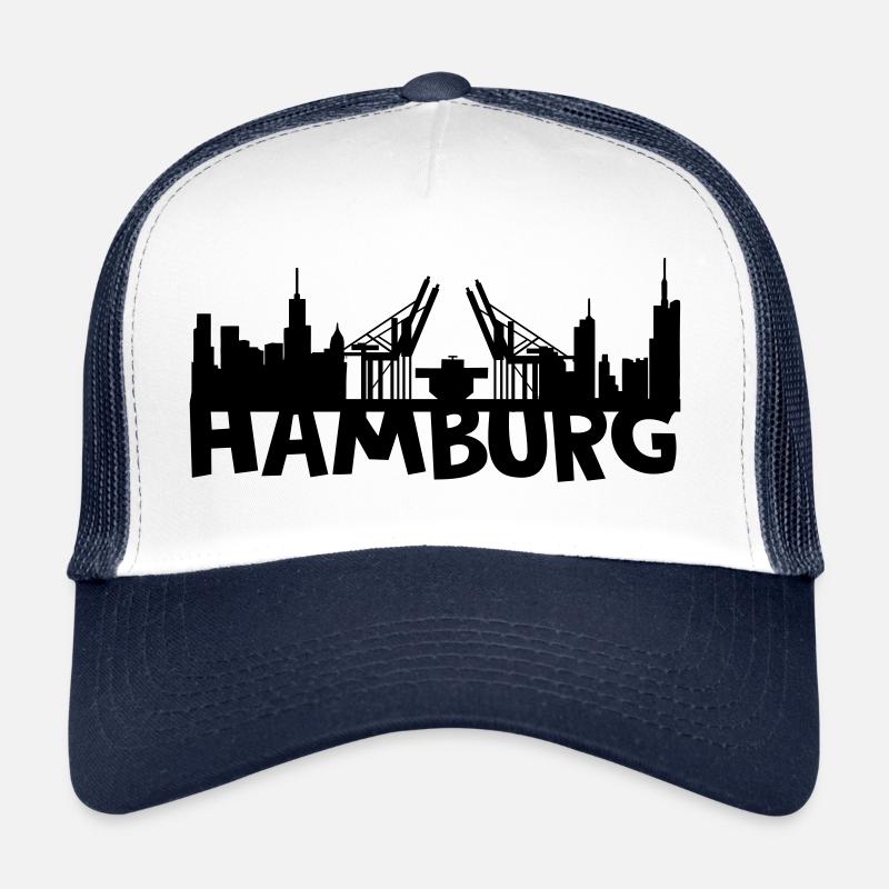 toits de Hambourg Casquette trucker 