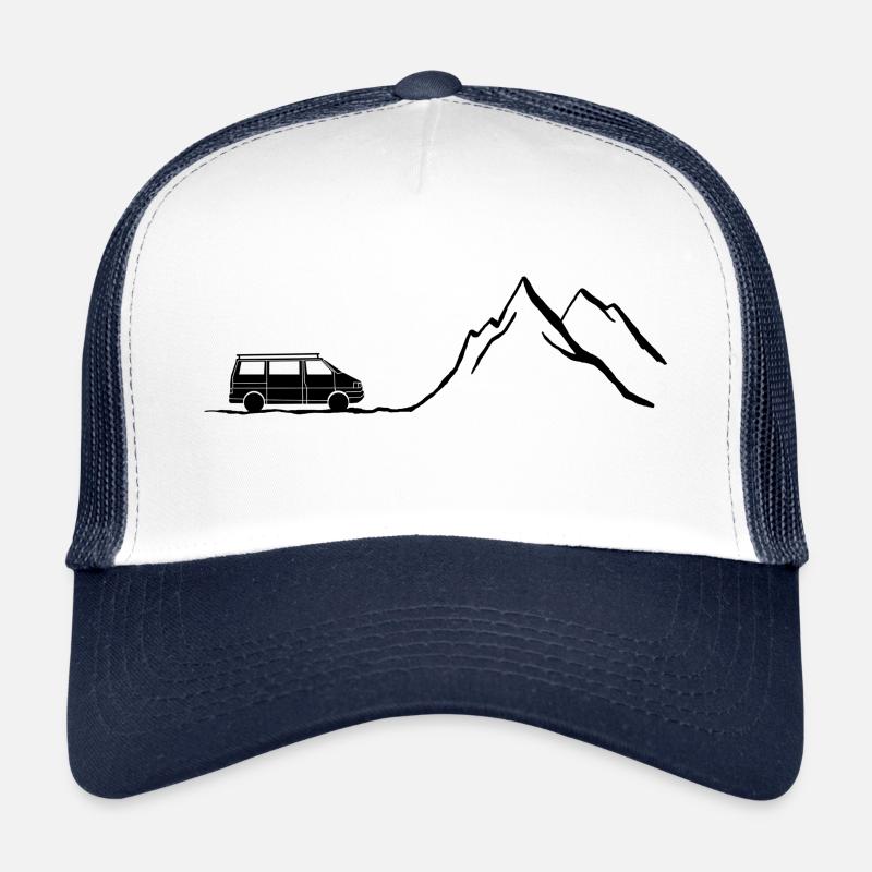 Camping à la montagne - Casquette trucker - blanc/marine