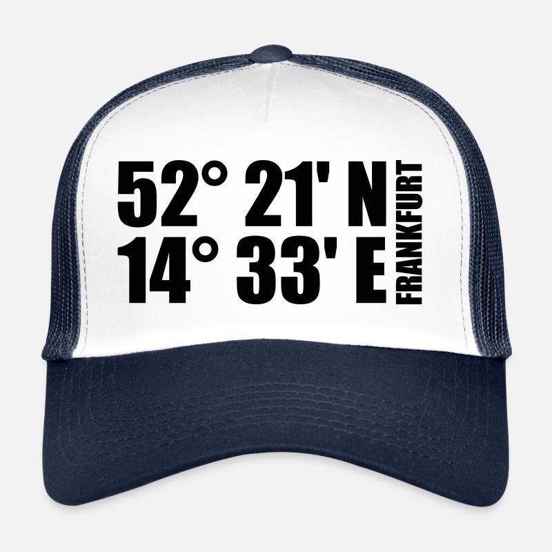 Coordonnées de Francfort (Oder) Casquette trucker 