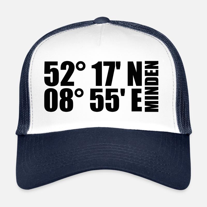Minden coordinates Trucker Cap