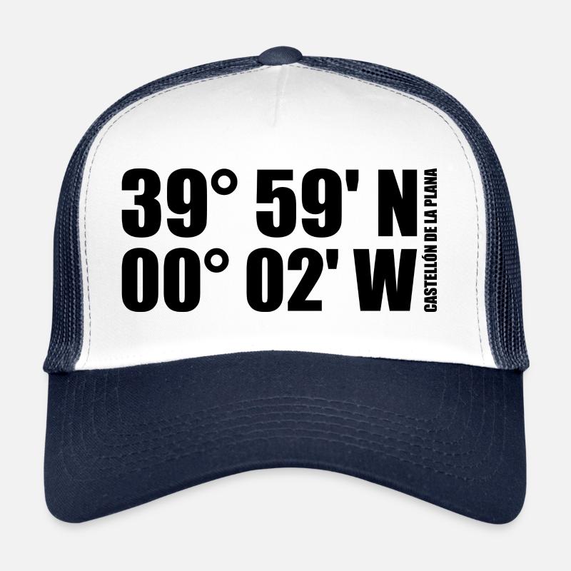 Coordonnées de Castellón de la Plana Casquette trucker 
