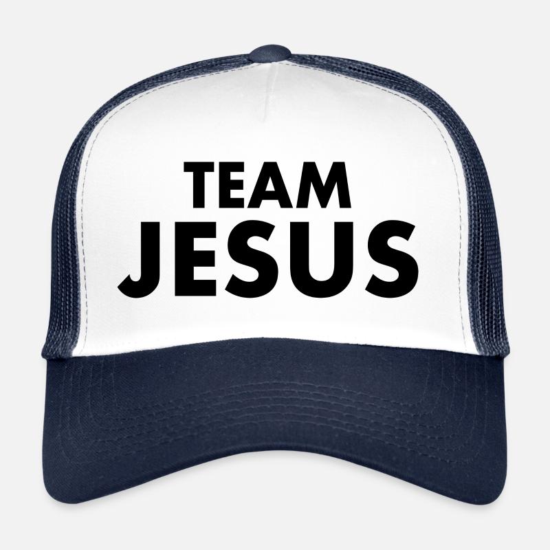 Team jesus - Trucker Cap - Weiß/Navy