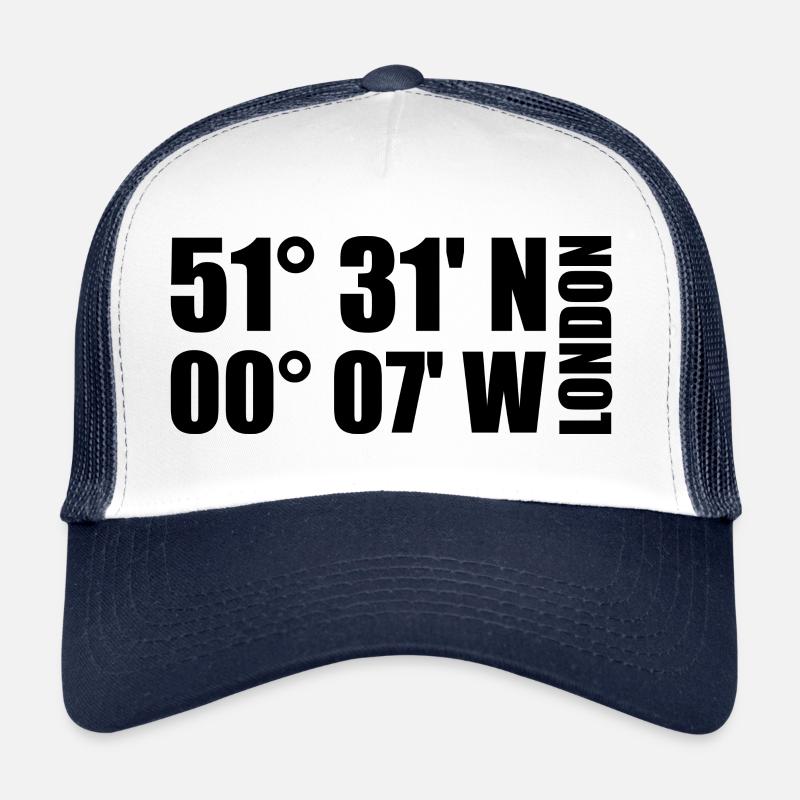 Coordonnées de Londres Casquette trucker 