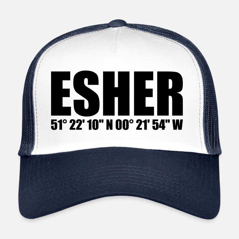 Coordonnées d’Esher Casquette trucker 