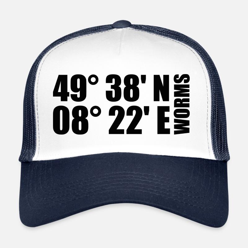 Worms Coordinates Trucker Cap