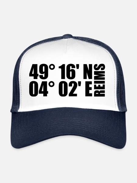 Reims Coordinates - Trucker Cap - white/navy - Front