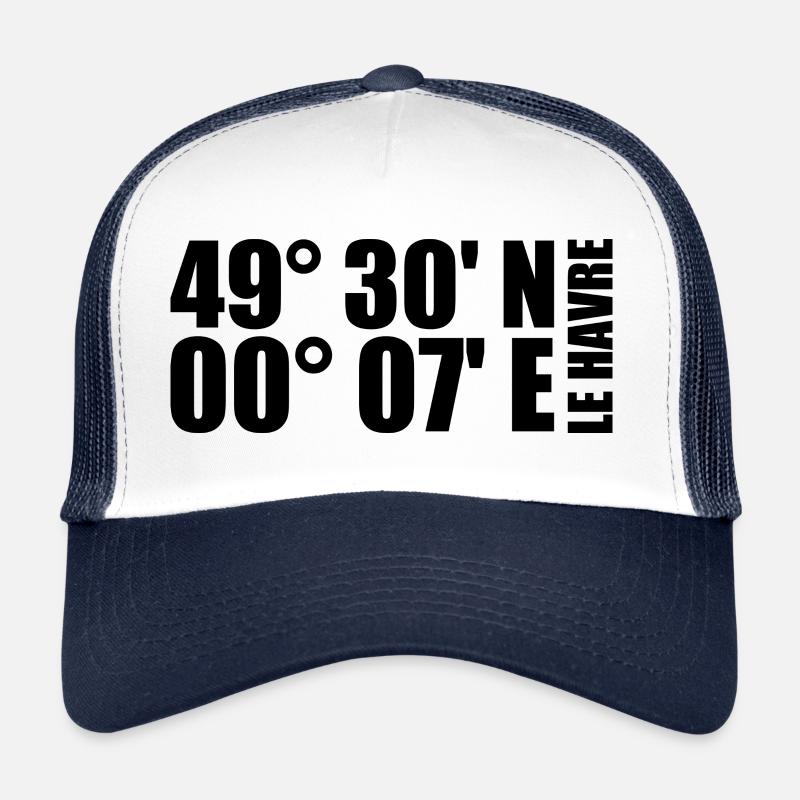 Coordonnées du Havre Casquette trucker 