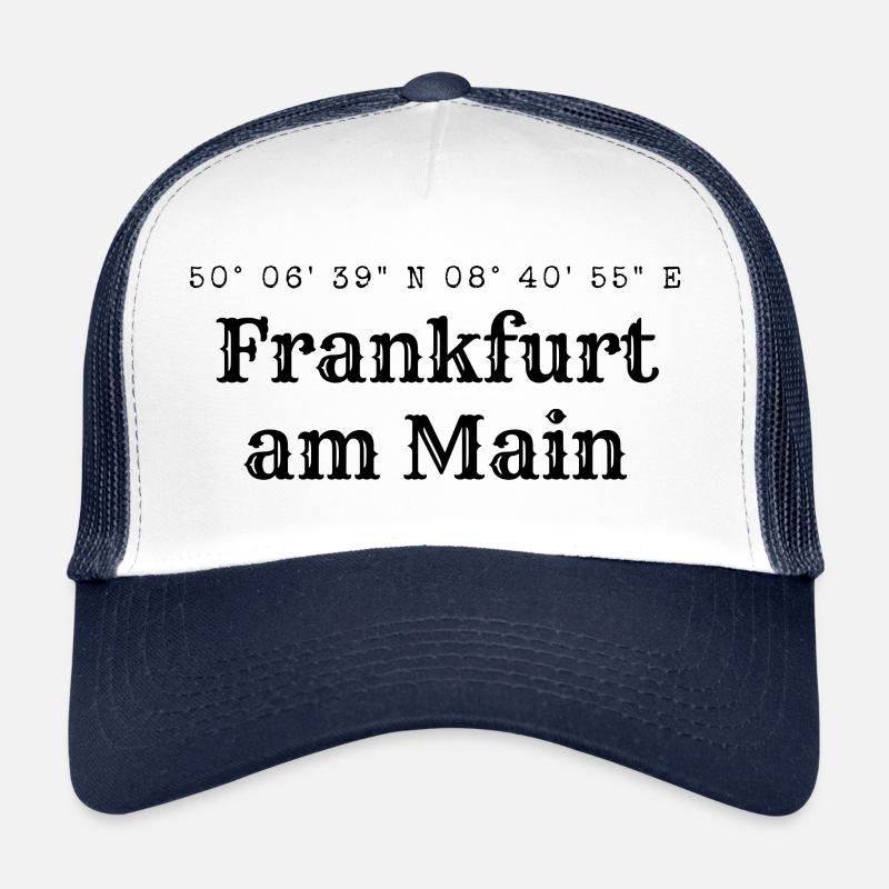 Coordonnées de Francfort-sur-le-Main Casquette trucker 