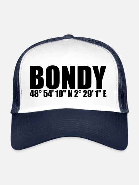 Bondy coordinates - Trucker Cap - white/navy - Front