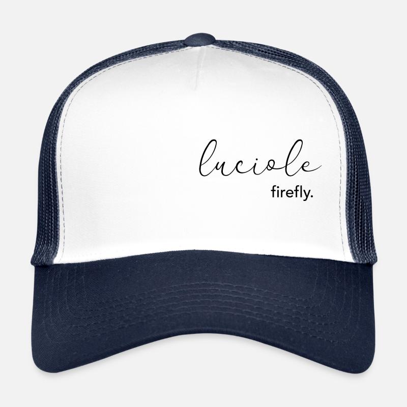 Luciole - Casquette trucker  - blanc/marine