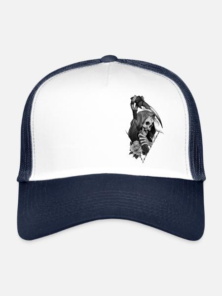 The Grim reaper - Trucker Cap - white/navy - Front