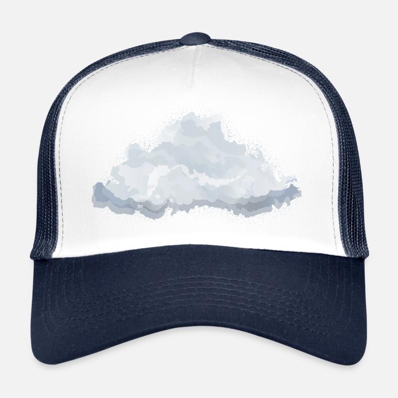 nuage blanc moelleux dessiné unique Casquette trucker 
