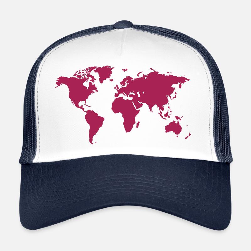 Carte du monde Casquette trucker 