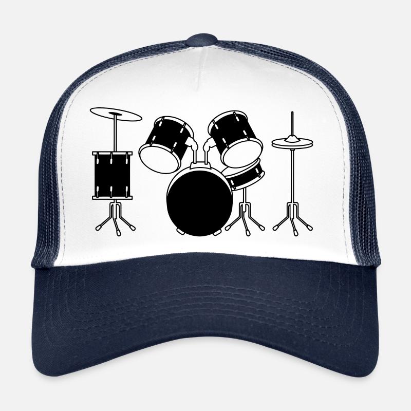 batterie - Casquette trucker  - blanc/marine