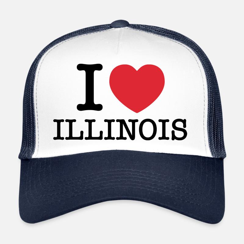 Ich liebe Illinois | Illinois | I Herz Illinois Trucker Cap