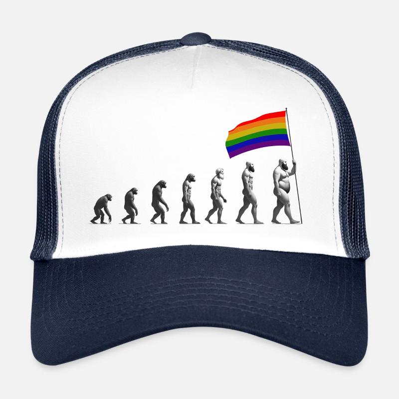 LGBTQIA + Pride Evolution Trucker Cap