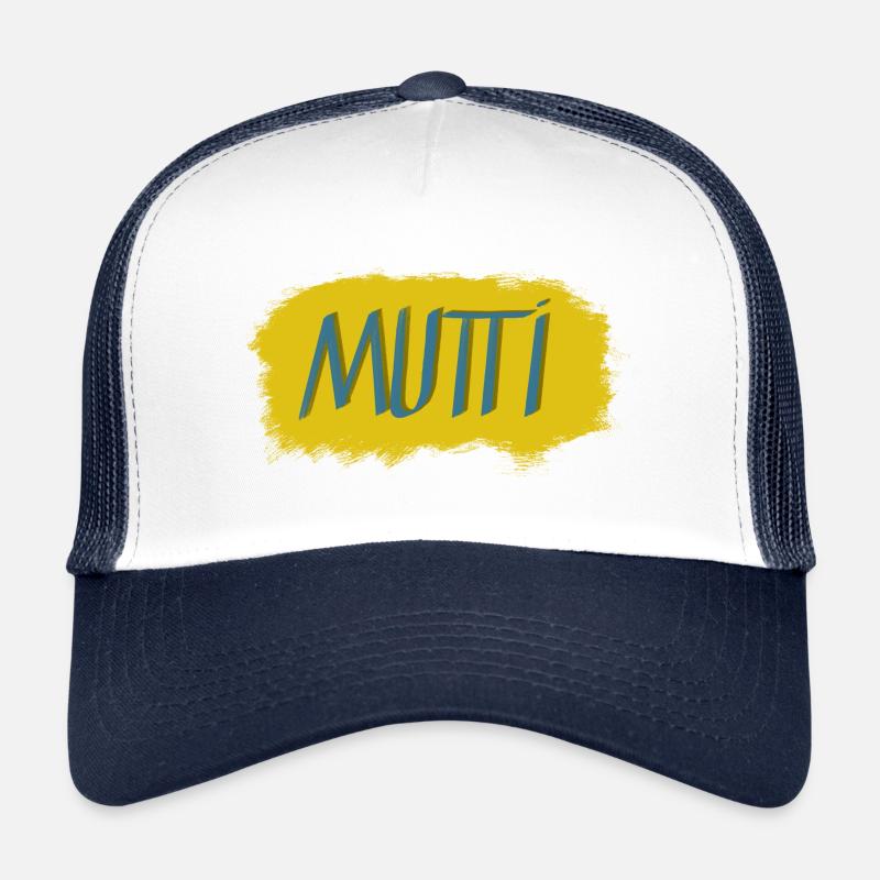 Mutti lettering with colour explosion Trucker Cap