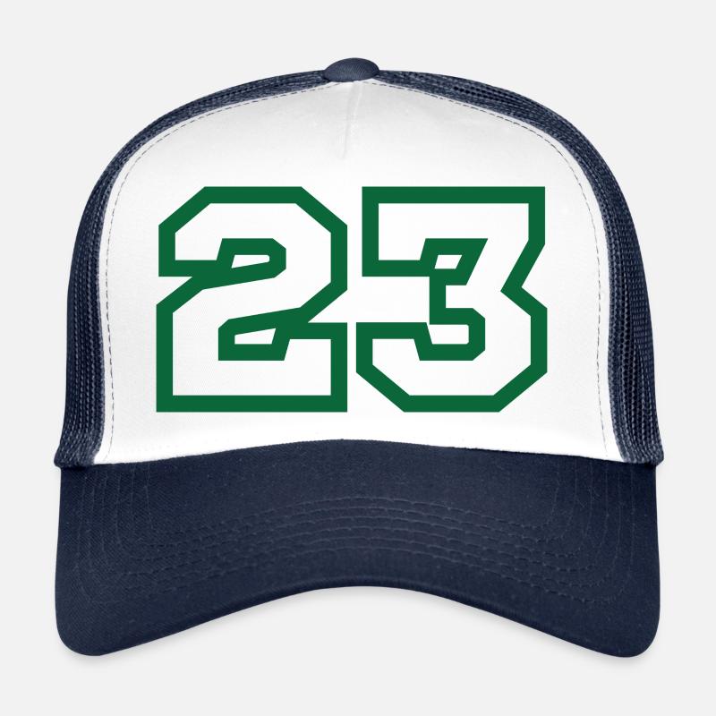 Numéro 23 sport vert Casquette trucker 