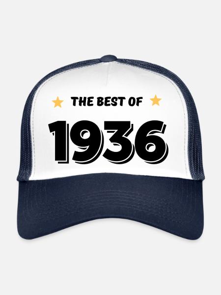 Best of 1936 - Trucker Cap - white/navy - Front