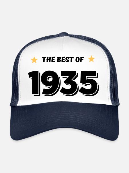 Best of 1935 - Casquette trucker  - blanc/marine - Devant