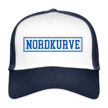 NORDKURVE - FANBLOCK - FUSSBALL - FUSSBALLFAN - Trucker Cap - Weiß/Navy - Vorne