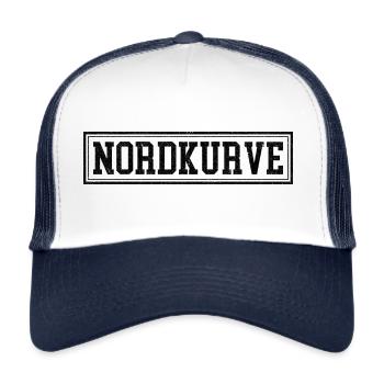 NORDKURVE - FANBLOCK - FUSSBALL - FUSSBALLFAN - Trucker Cap - Weiß/Navy - Vorne