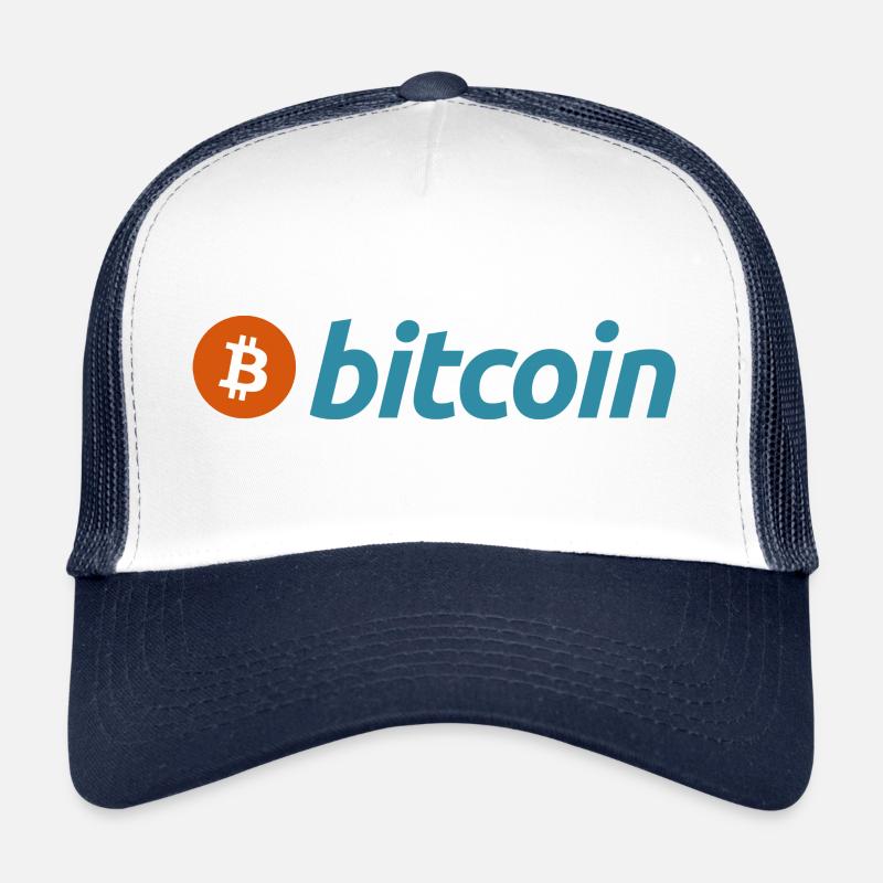 Bitcoin - Casquette trucker  - blanc/marine