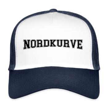 NORDKURVE - FUSSBALLFAN - STADION - FUSSBALLSPIEL - Trucker Cap - Weiß/Navy - Vorne
