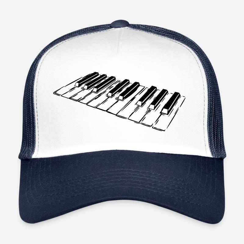 Klavier, Klaviertasten, Keyboard Trucker Cap