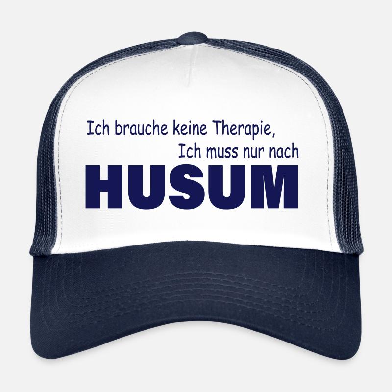 Therapie HUSUM - Trucker Cap - Weiß/Navy