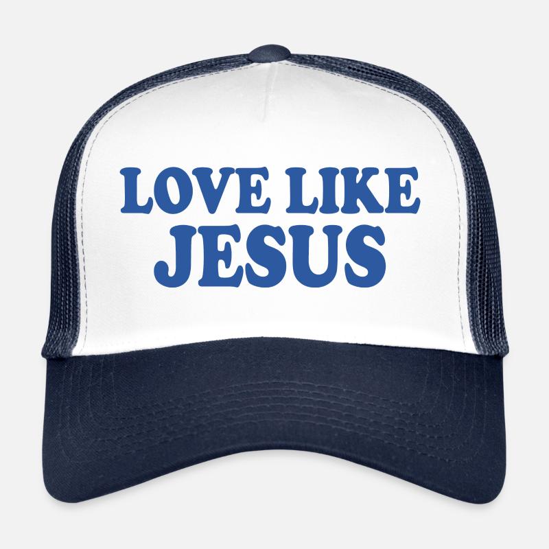 Love like jesus - Trucker Cap - Weiß/Navy