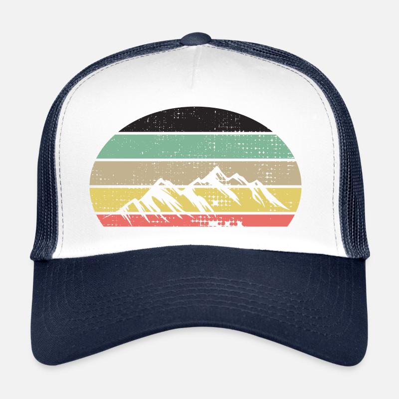 Berge Retrofarben Trucker Cap