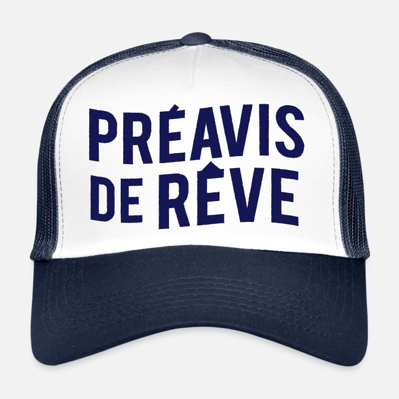 Préavis de rêve - Casquette trucker  - blanc/marine
