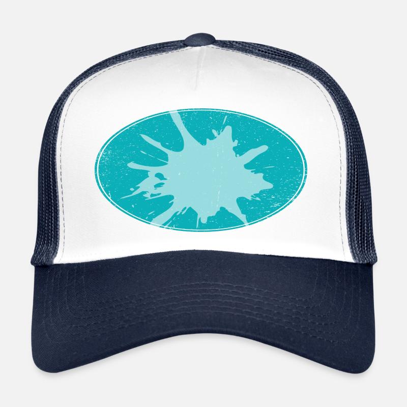 Ovaler Flash Background schmutzing Trucker Cap