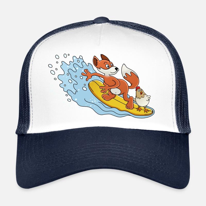 KOT AND GOUPI - Trucker Cap - white/navy