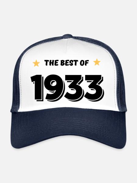 Best of 1933 - Trucker Cap - white/navy - Front