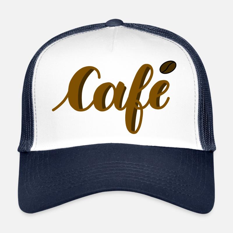 lettrage café Casquette trucker 