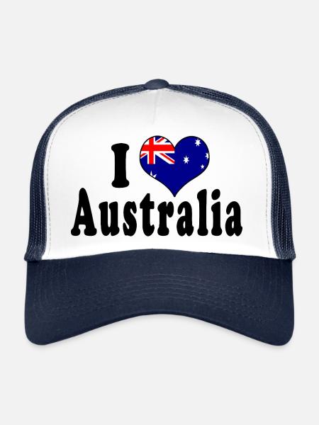 I Love Australia - Trucker Cap - white/navy
