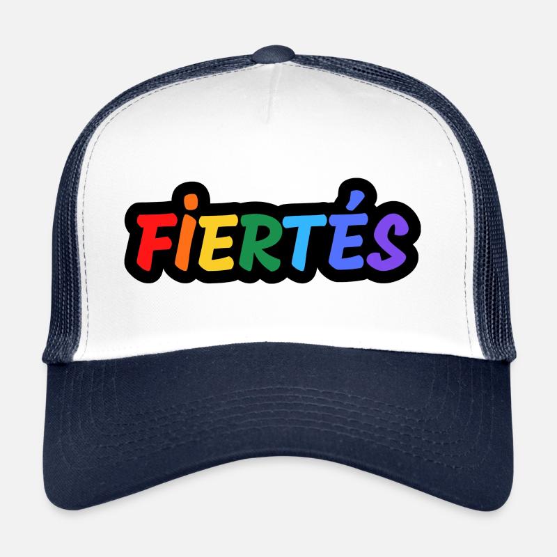 Fiertés - Casquette trucker  - blanc/marine