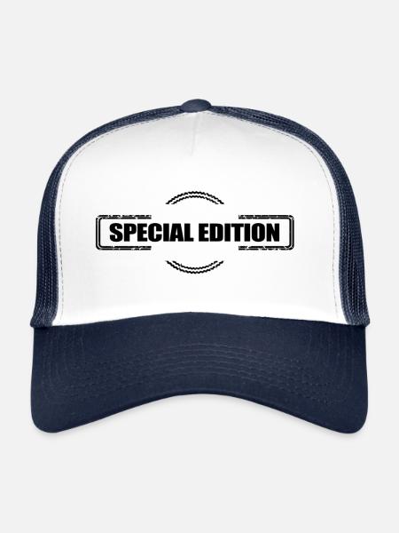 Édition spéciale - Casquette trucker  - blanc/marine - Devant