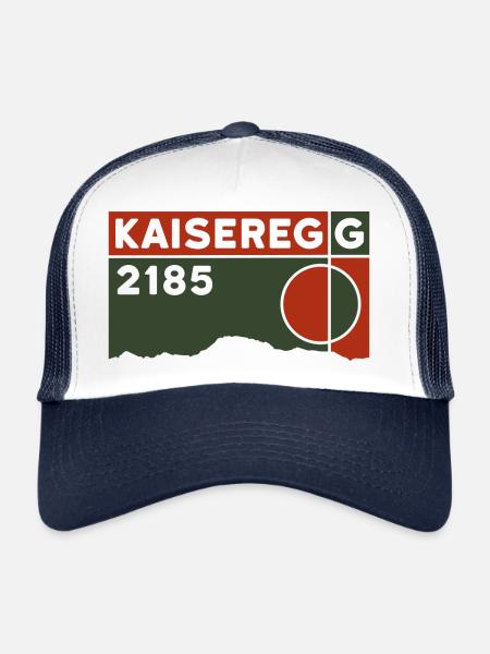 Kaiseregg Schwarzsee Hike Kinderland Souvenir - Casquette trucker  - blanc/marine - Devant