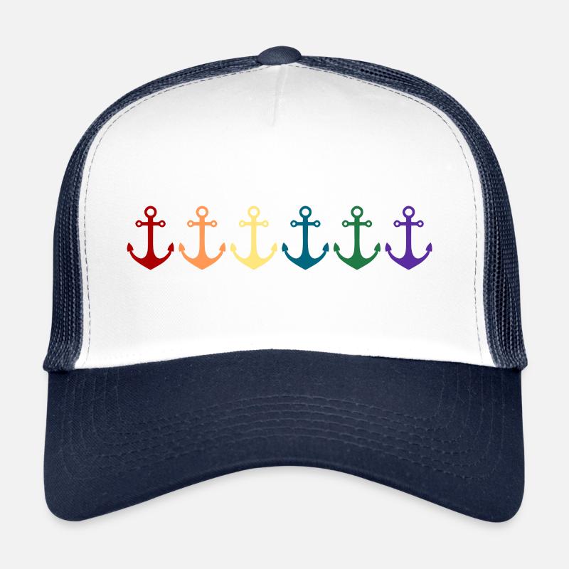 Ancre arc-en-ciel Casquette trucker 