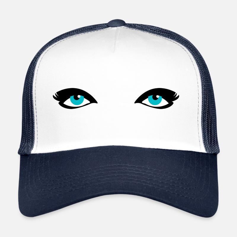 blue eyes Trucker Cap